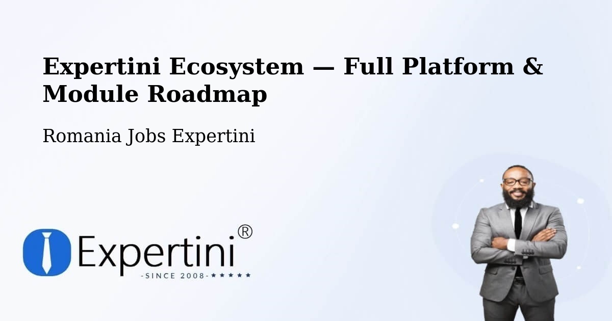 Expertini Ecosystem — Full Platform & Module Roadmap – Nadășa